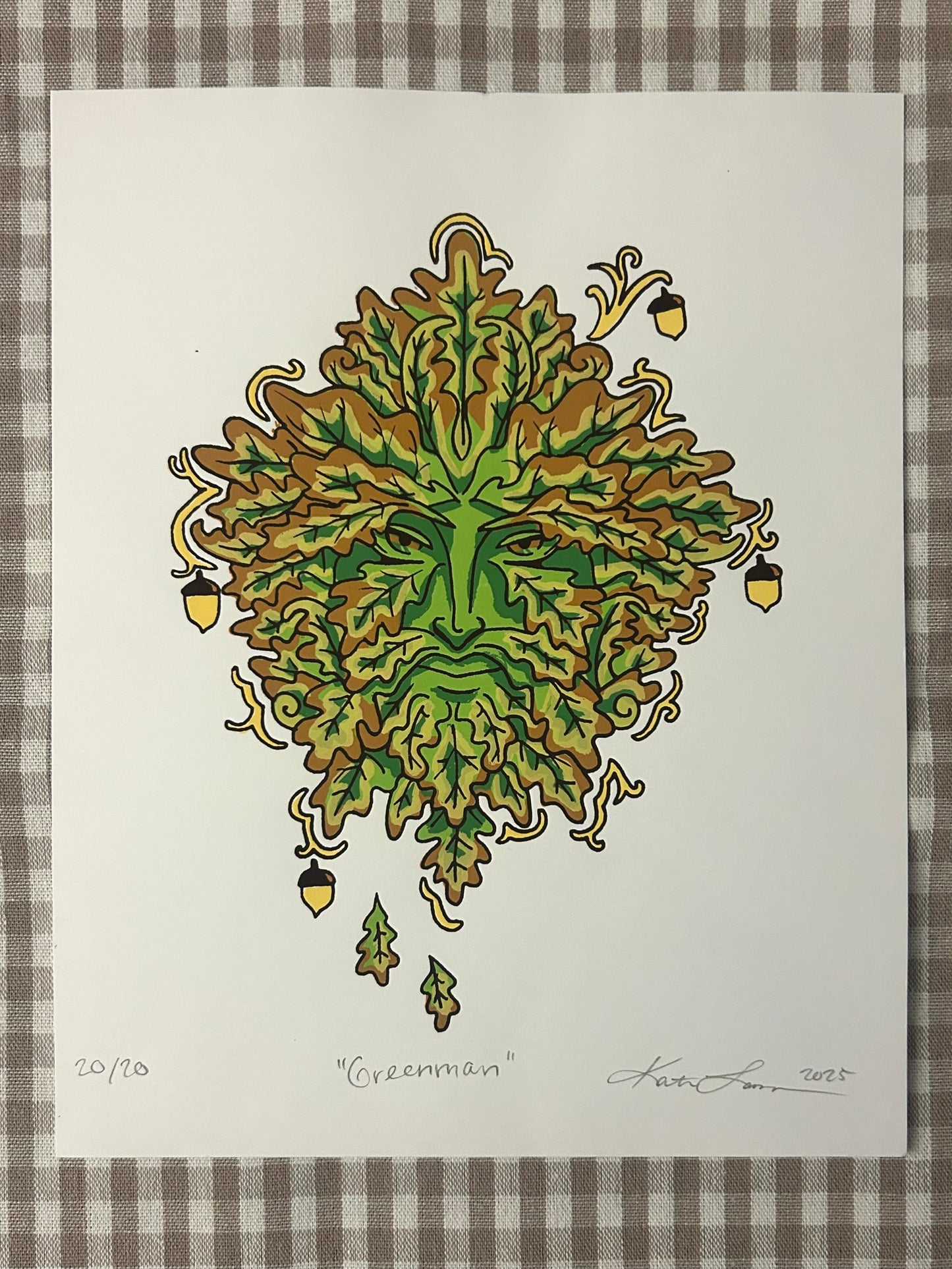 Greenman 8x10 Screen Print
