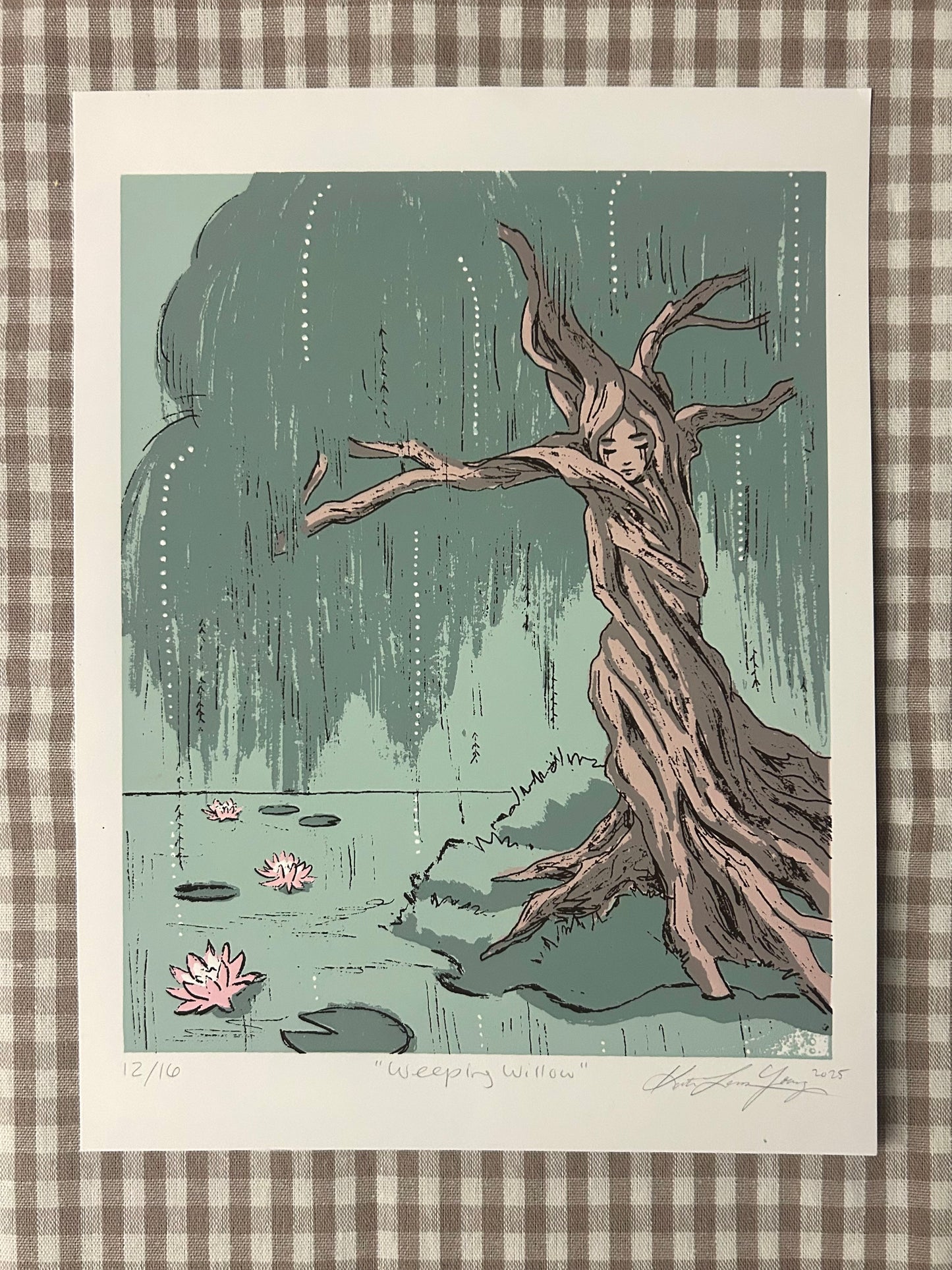 Weeping Willow 9x12 Screen Print