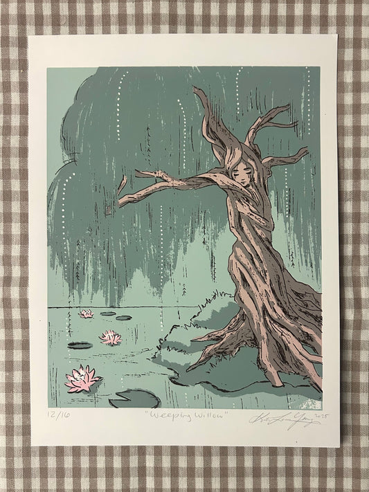 Weeping Willow 9x12 Screen Print