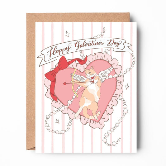 Kitty Galentine Card