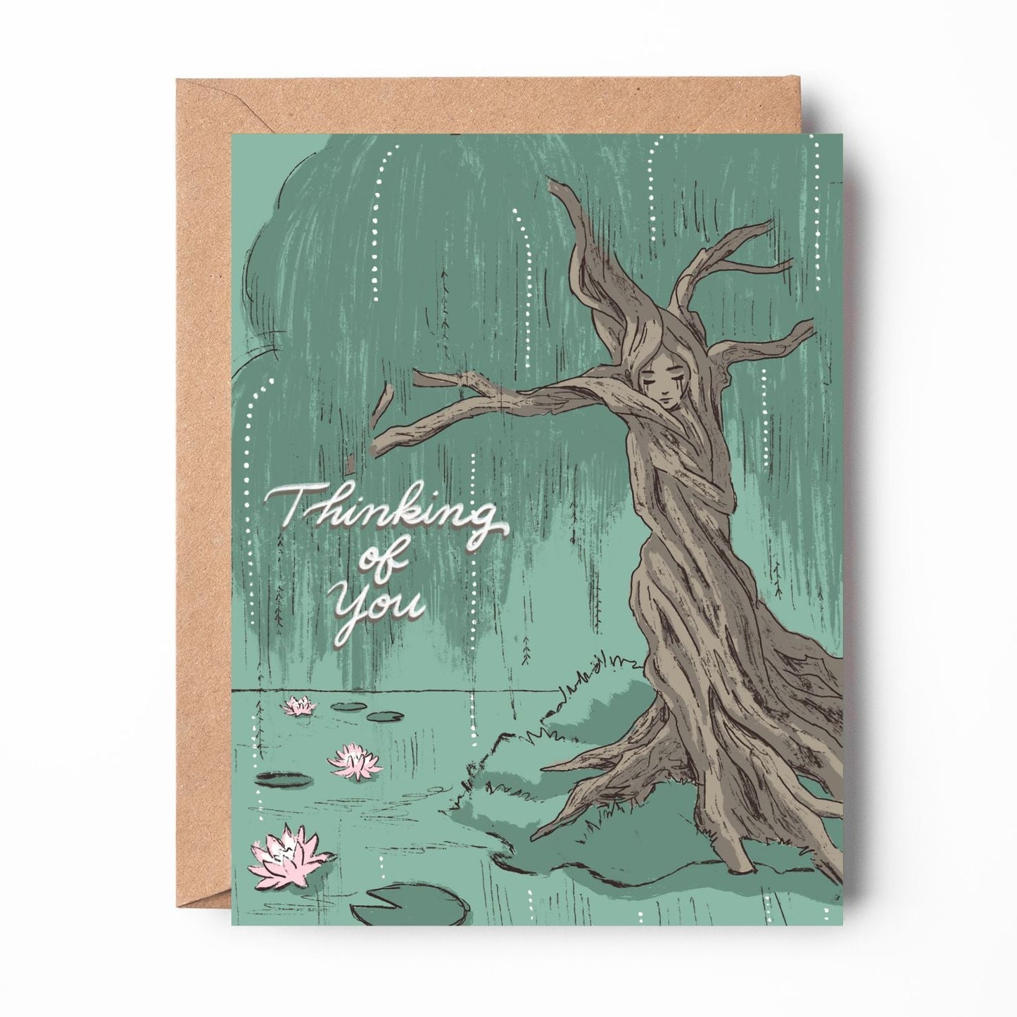Weeping Willow Sympathy Card