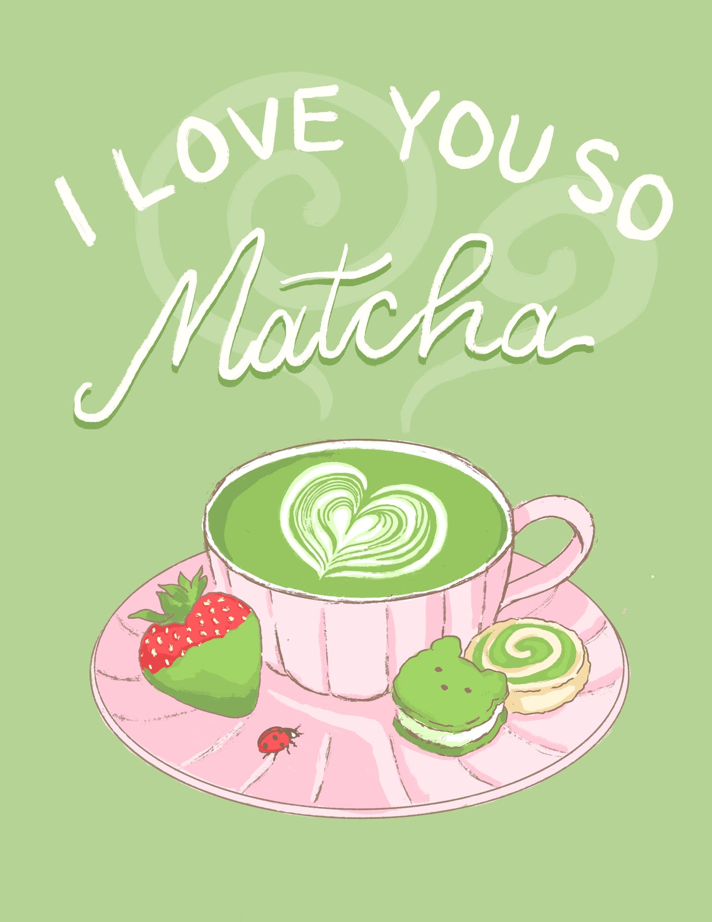 Matcha Love Card